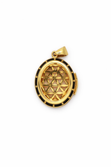 médaillon vitrée transparente protection mèche cheveux message bienveillant