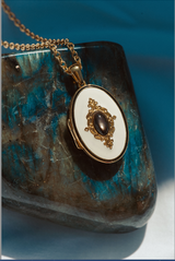 Médaillon Arthur nacre noire