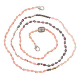 Porte masque ou lunette en Quartz rose