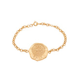 Gourmette mandala "Paix"