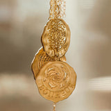 médaille mandala bonheur  protection bienveillance lithothérapie les félicités bijoux de protection 